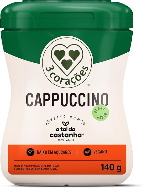 3 Corações Cappuccino A Tal da Castanha (Leite Vegetal) 140g