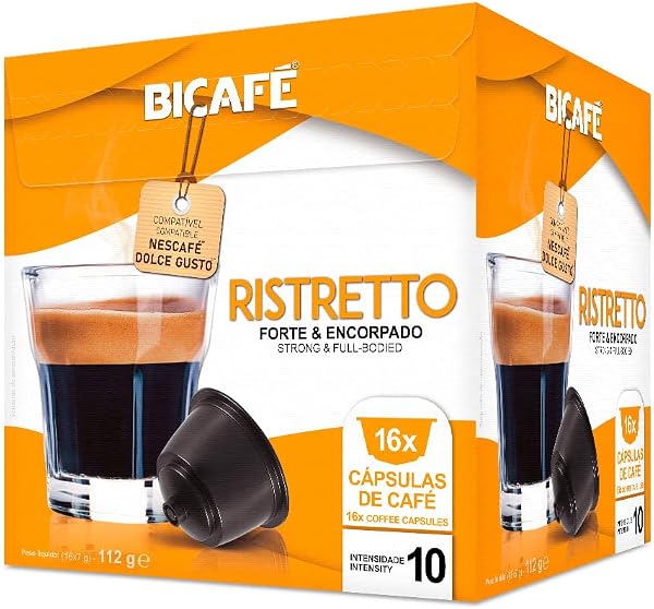 Bicafé Ristretto Cápsulas para Dolce Gusto 16 Unidades
