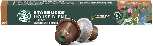 Café em Cápsula Starbucks House Blend by Nespresso, Lungo, 10 Cápsulas