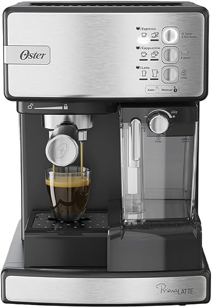 Cafeteira Espresso Oster Nova PrimaLatte Inox 220V