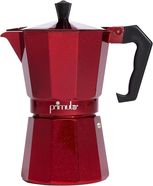 Cafeteira Italiana Primula Classic 6 Xícaras Vermelha