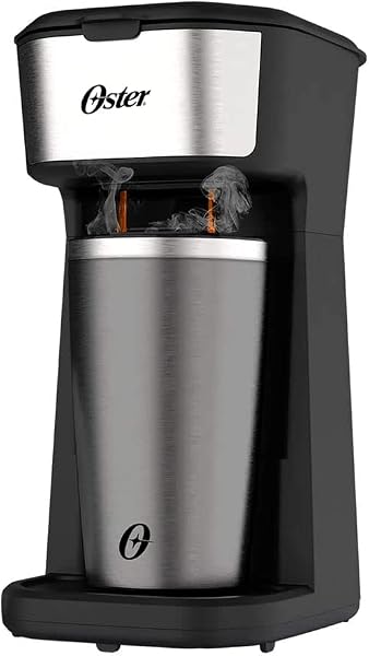 Cafeteira Oster 2Day Inox 2 em 1 com Copo Térmico OCAF200 110V