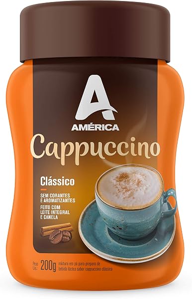 Cappuccino em Pó América Clássico Pote 200g