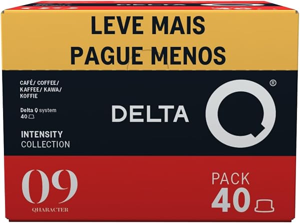 Delta Q Cápsulas de Café Qharacter Pack XL Intensidade 9 — 40 Cápsulas