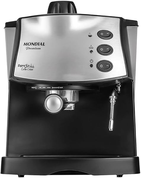 Mundial Máquina de Café Espresso Coffee Cream Preto/Inox 800W 110V C-08