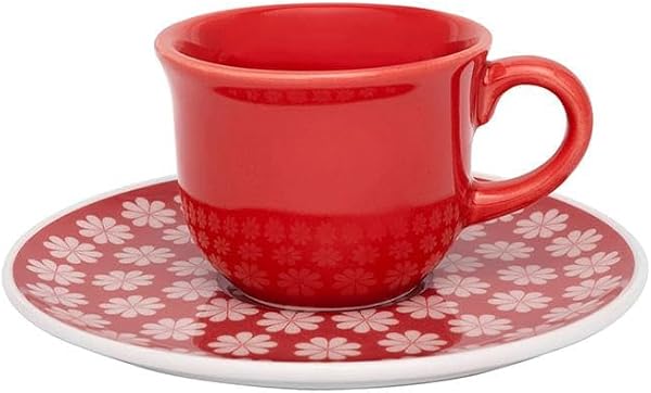Oxford Daily Conjunto 6 Xícaras Cafezinho Floreal Renda 65ml