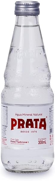 Prata Água Mineral Rosqueável Com Gás 300ml