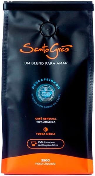 Santo Grão Café Especial Descafeinado Moído 250g