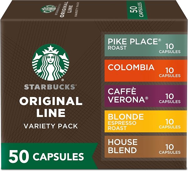 Starbucks by Nespresso Cafés Favoritos Variedades, 50 Cápsulas