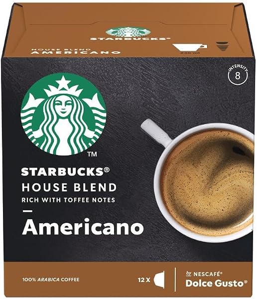 Starbucks House Blend Americano Nescafé Dolce Gusto 10 Cápsulas
